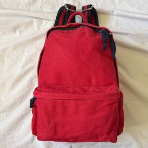 Brandy Melville Red Backpack with Black Accents